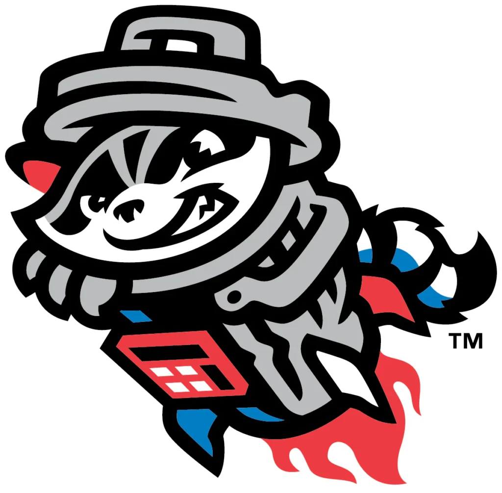 Rocket City Trash Pandas baseball team logo – City Cafe Diner sponsor